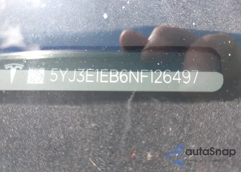 2022 Tesla Model 3 Long Range Dual Motor All-Wheel Drive из США, поврежденный, VIN 5YJ3E1EB6NF126497